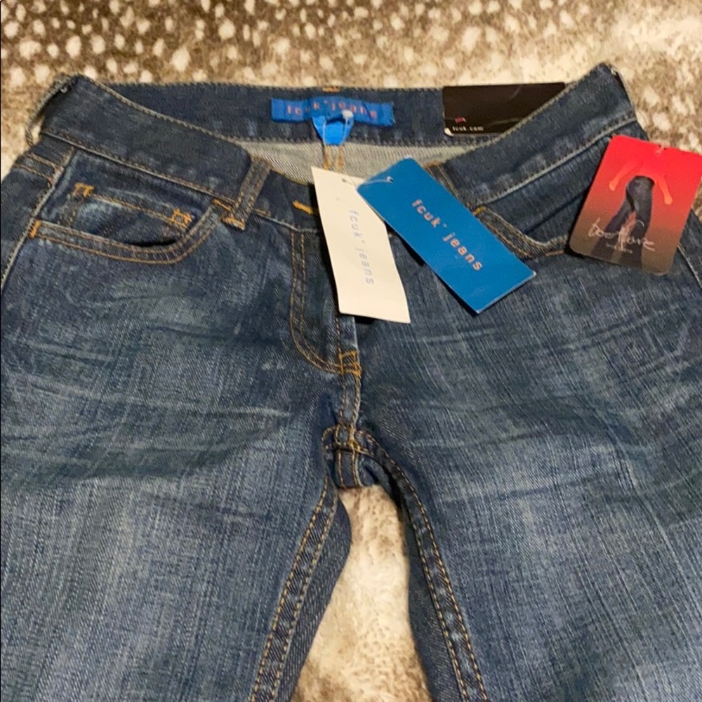 fcuk jeans NWT Bootflare 42 Dark Contrast